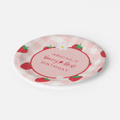 Roze Aardbei Berry Sweet Birthday Paper Bord (Gekanteld)