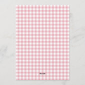 Roze Aardbei Berry Verliefd Bruidsmeisjesfeest Kaart (Achterkant)