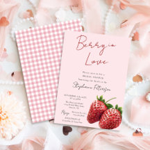 Roze Aardbei Bes Verliefd Bruidsfeest