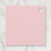 Roze aardbei bessen zoete gingham Baby shower Bedankjes Labels (Achterkant)