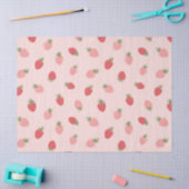 Roze aardbei Birthday Party Tissuepapier (Craft)