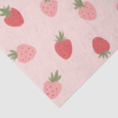 Roze aardbei Birthday Party Tissuepapier (Detail)