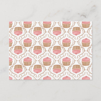 Roze aardbei Champagne Cupcakes Invitation Kaart