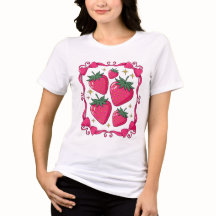 Roze Aardbei Coquette Esthetiek Cute Strikontwerp
