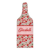 Roze aardbei Cottcore Snijplank (Voorkant)