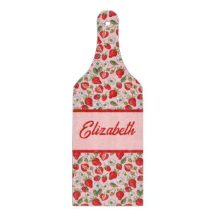 Roze aardbei Cottcore Snijplank