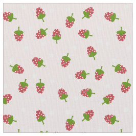 Roze aardbei Cute Pattern Kawaii Girly Stof