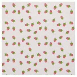 Roze aardbei Cute Pattern Kawaii Girly Stof