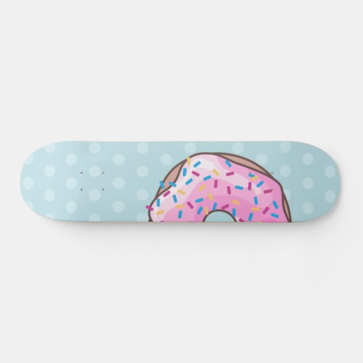 Roze aardbei Donut Persoonlijk Skateboard (Horizontaal)