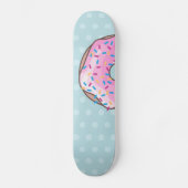 Roze aardbei Donut Persoonlijk Skateboard (Voorkant)