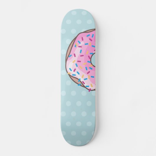 Roze aardbei Donut Persoonlijk Skateboard (Voorkant)