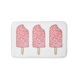 Roze aardbei Eclair Ice Cream Popsicle Pop Badmat