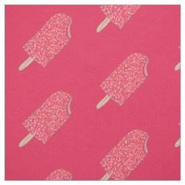 Roze aardbei Eclair Ice Cream Popsium Foodie Stof