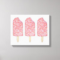 Roze aardbei Eclair Popsicles Popsicles Art
