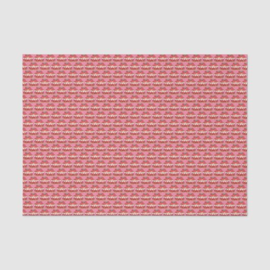 Roze aardbei Fraisier Cake French Pastry Chef Tissuepapier (Voorkant)