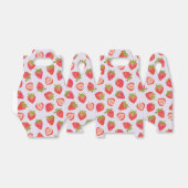 Roze Aardbei Fruit Patroon Bedankdoosjes (Uitgevouwen)