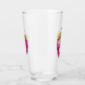 Roze aardbei glas (Rechts)