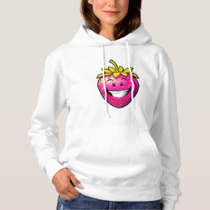 Roze aardbei hoodie