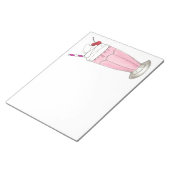 Roze aardbei Ice Cream Shake Milkshake Dessert Notitieblok (Schuin)