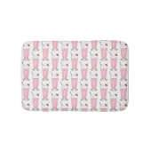 Roze aardbei Ice Cream Shoppe Milkshake Dessert Badmat (Voorkant)