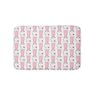 Roze aardbei Ice Cream Shoppe Milkshake Dessert Badmat