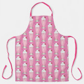 Roze aardbei Ice Cream Soda Milkshake Schort (Voorkant)