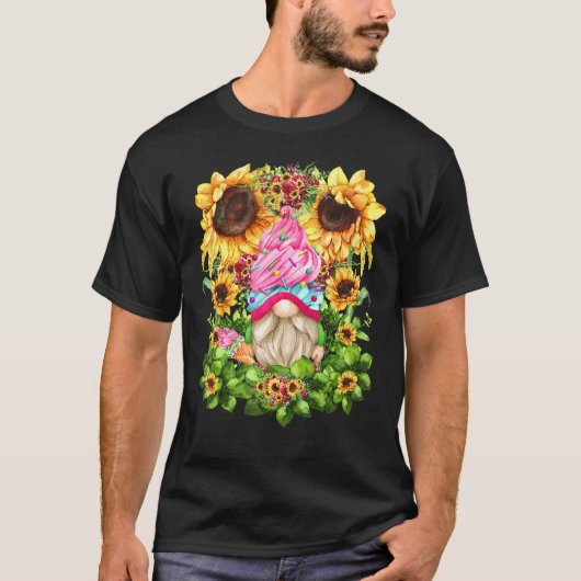 Roze aardbei-ijskoepel voor vrouwen die de zon opb t-shirt (Voorkant)