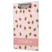 Roze aardbei Kawaii Girly Cute Aesthetic Pastel Klembord (Links)