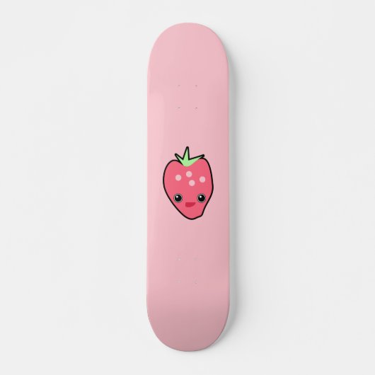 Roze aardbei Kawaii Persoonlijk Skateboard (Voorkant)