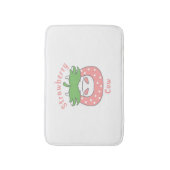 Roze Aardbei Koe Classic T-shirt Badmat (Voorkant Verticaal)