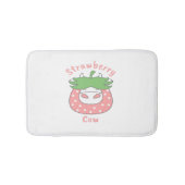 Roze Aardbei Koe Classic T-shirt Badmat (Voorkant)