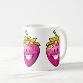 Roze aardbei koffiemok (Voorkant rechts)
