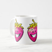 Roze aardbei koffiemok (Voorkant links)
