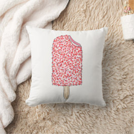 Roze aardbei Korstaart Ice Cream Popsium Food Kussen