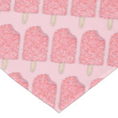 Roze aardbei Korte cake Ice Cream Popsily Lolly Tafelkleed (Gekanteld)