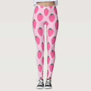 roze aardbei leggings
