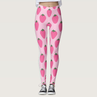 roze aardbei leggings