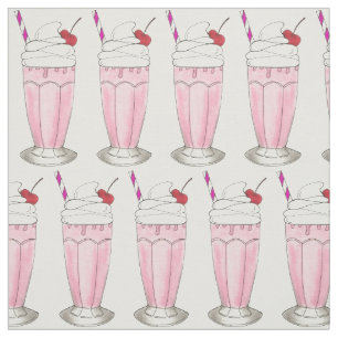 Roze aardbei melkschudden ijs Schoppen Stof
