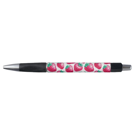 Roze aardbei op witte achtergrond pen (Voorkant)