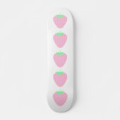 roze aardbei. persoonlijk skateboard (Voorkant)