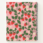 Roze Aardbei Recept Persoonlijk  Notitieboek (Achterkant)