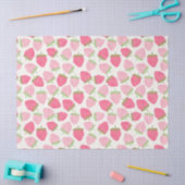 Roze Aardbei Schattig en Fruitig Tissuepapier (Craft)