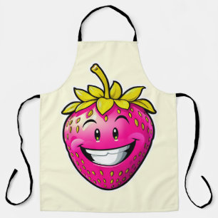 Roze aardbei schort