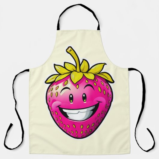 Roze aardbei schort (Voorkant)