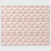 Roze Aardbei Spring thema Wrapping Paper Cadeaupapier (Vlak)