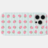 Roze Aardbei Strepen Case-Mate iPhone Case (Achterkant (horizontaal))