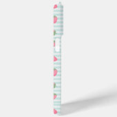 Roze Aardbei Strepen Case-Mate iPhone Case (Achterkant / Rechts)