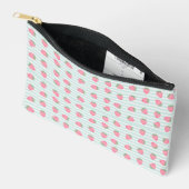 Roze Aardbei Strepen Etui (Open)