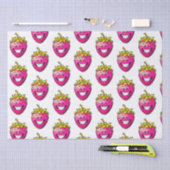 Roze aardbei tissuepapier (Craft)