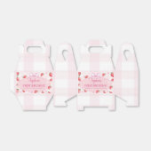 Roze Aardbei Verjaardagsfeestje Bedankdoosjes (Uitgevouwen)